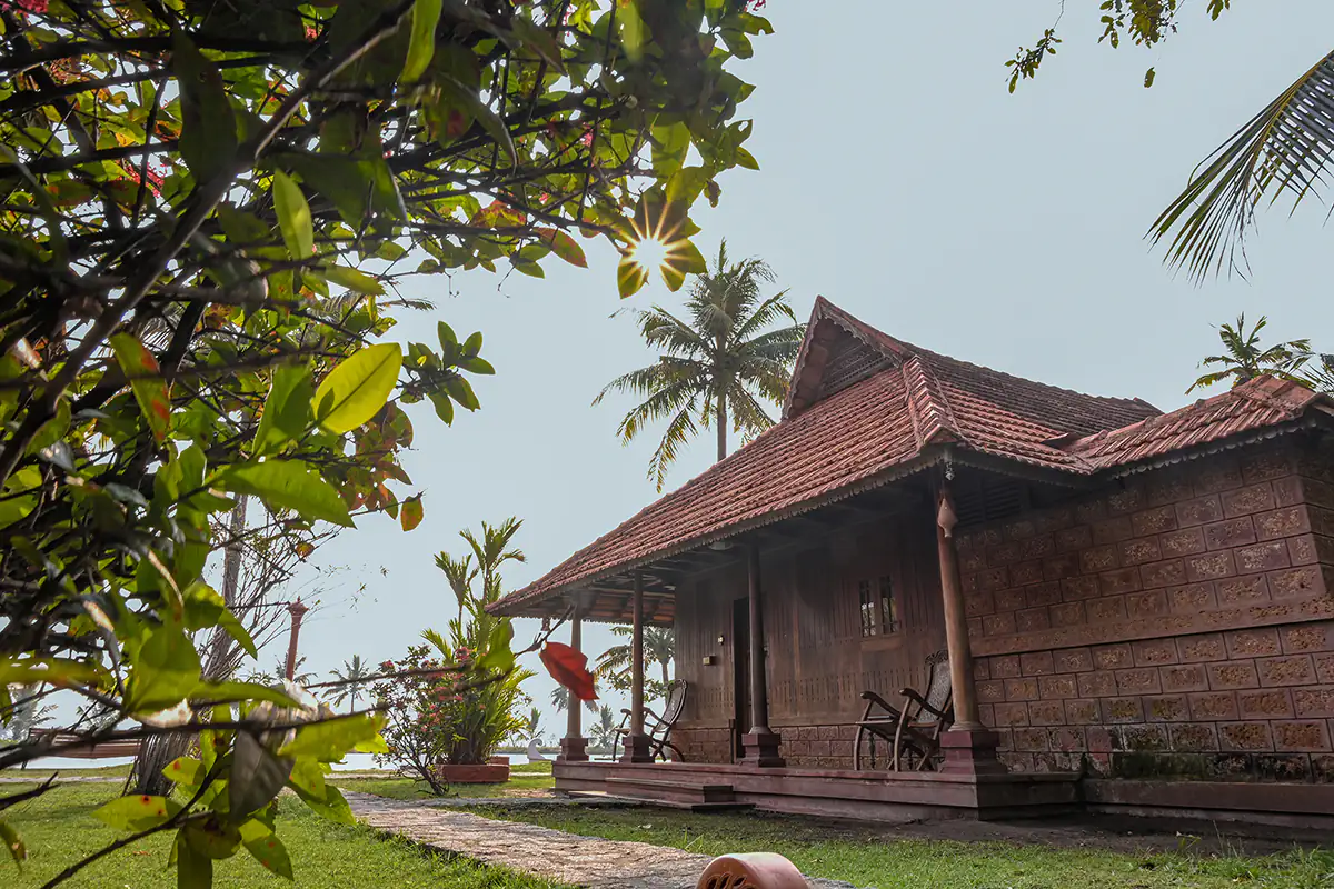 Kerala style architecture cottages